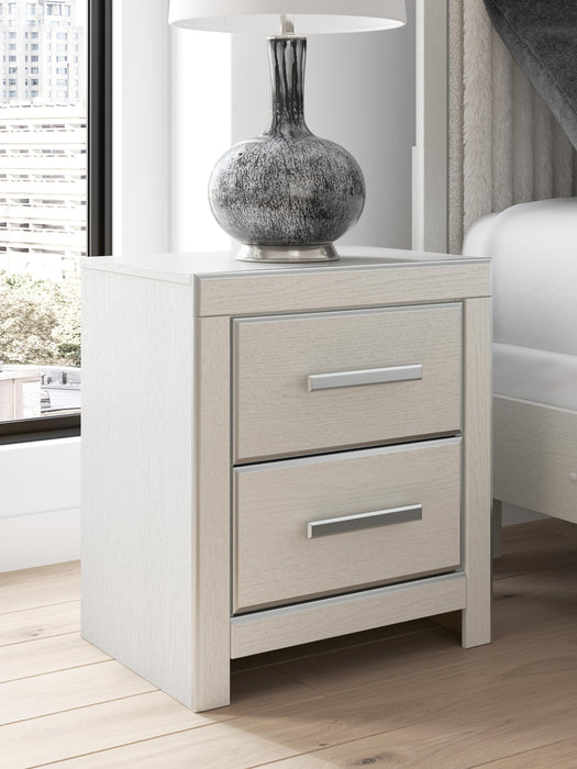 Zuraleus Queen Upholstered Panel Platform Storage Bed, Dresser, Mirror and Nightstand
