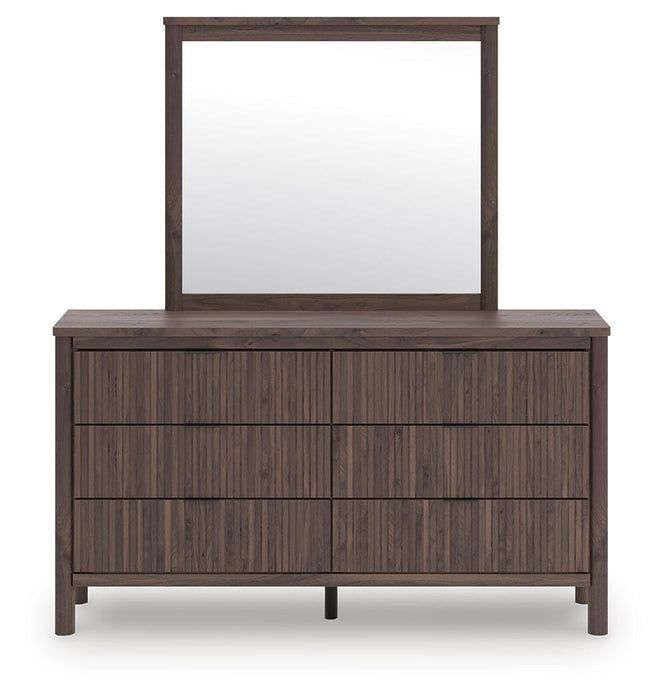 Pamytta Twin Panel Bed, Dresser and Mirror
