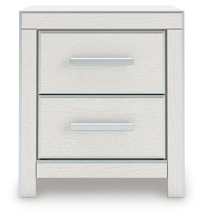 Zuraleus Queen Upholstered Panel Platform Bed, Dresser, Mirror and Nightstand