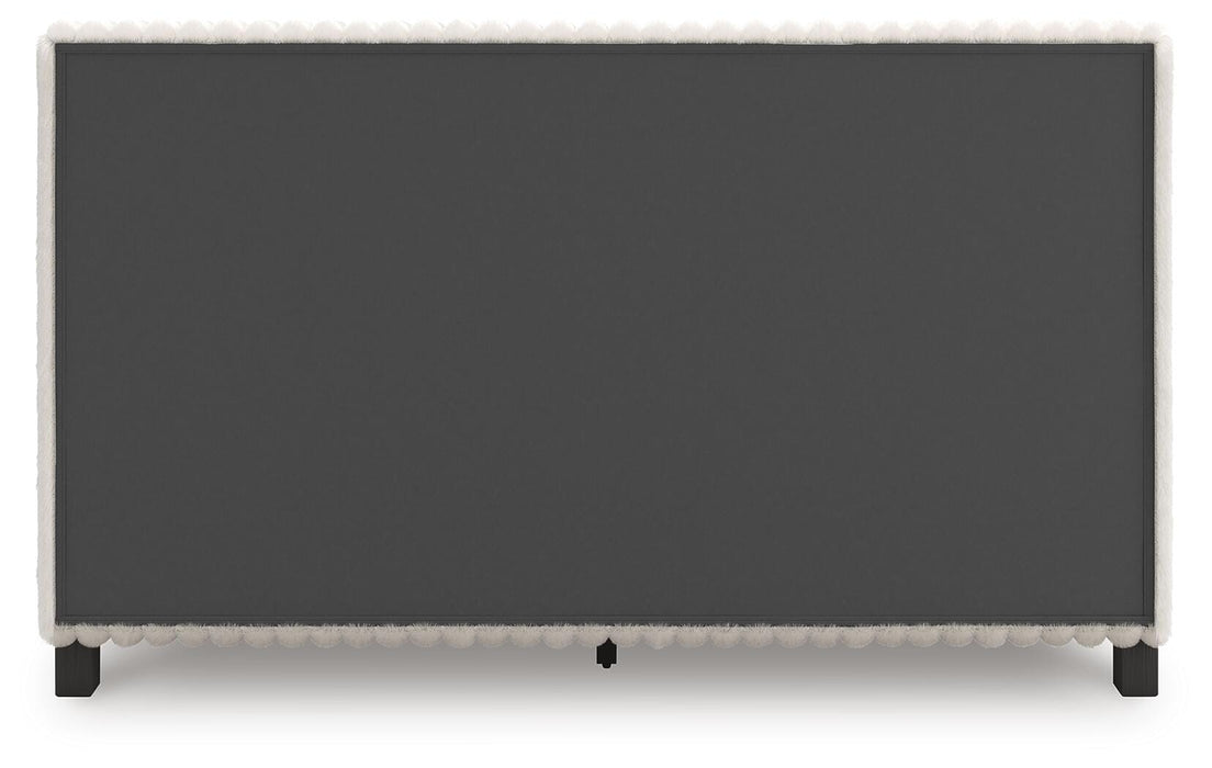Zuraleus Queen Upholstered Bed, Dresser and Mirror