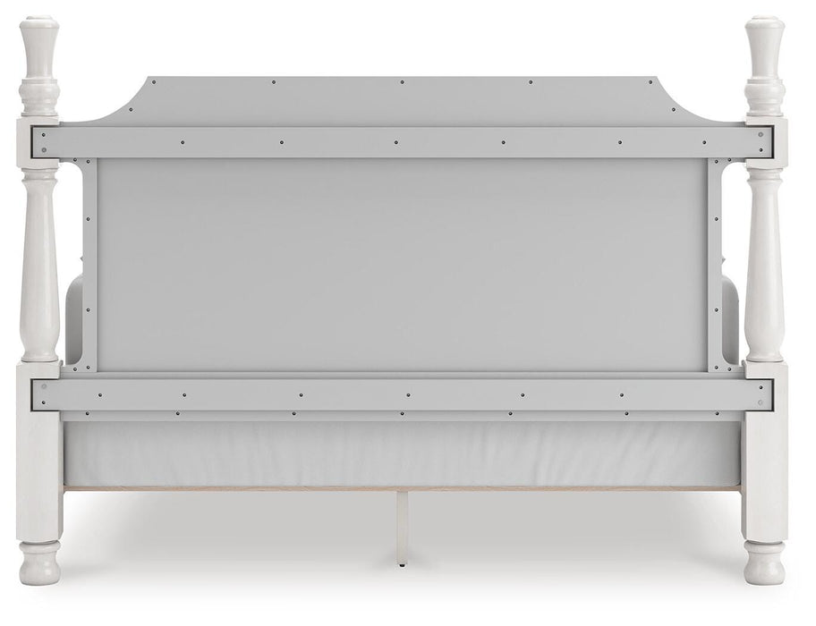 Rowlenstown King Poster Bed, Dresser and Mirror