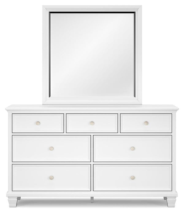 Fortman Full Panel Storage Bed, Dresser, Mirror and Nightstand