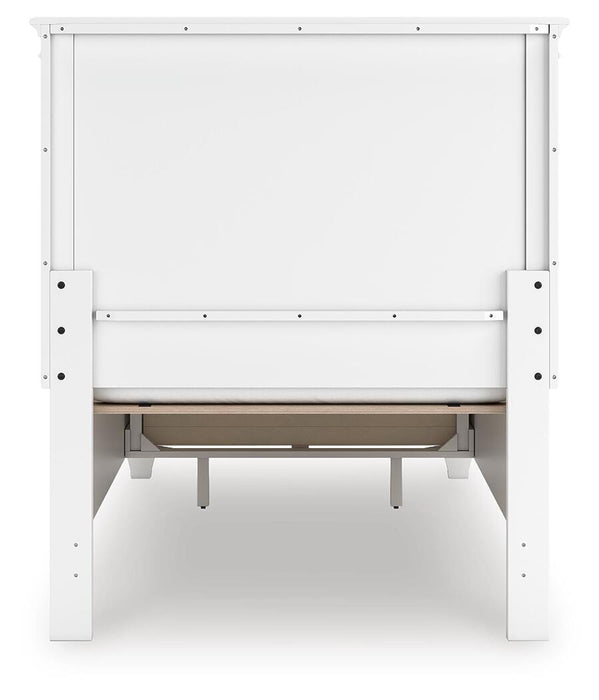 Fortman Twin Panel Storage Bed, Dresser, Mirror and Nightstand
