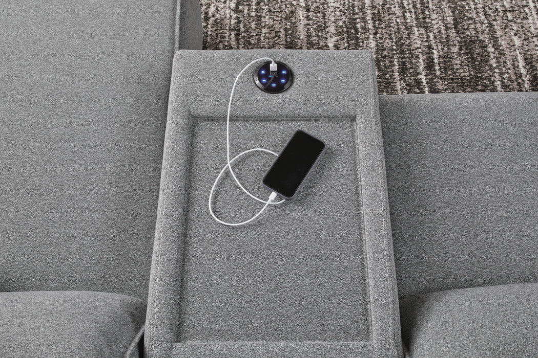 Modmax II 7-Piece Power Reclining Sectional with Chaise and Audio System