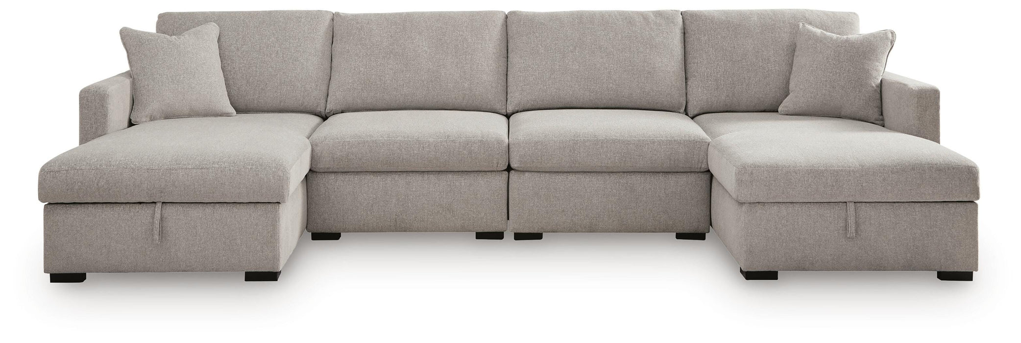 ModMax Luxe 4-Piece Double Storage Chaise Sectional