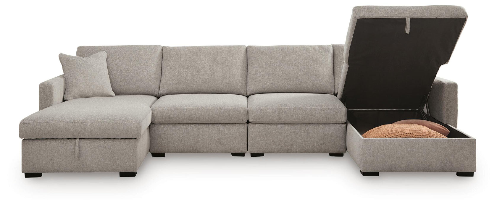 ModMax Luxe 4-Piece Double Storage Chaise Sectional
