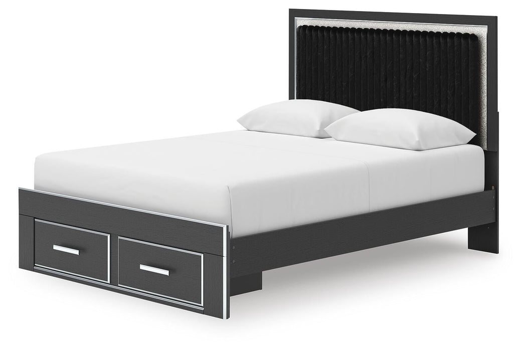 Zuraleus Queen Upholstered Panel Storage Bed