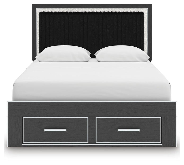 Zuraleus Queen Upholstered Panel Storage Bed