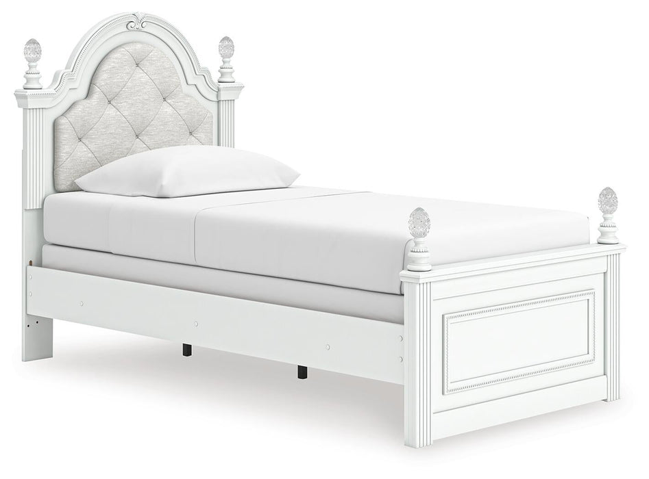 Kozlani Twin Upholstered Panel Bed