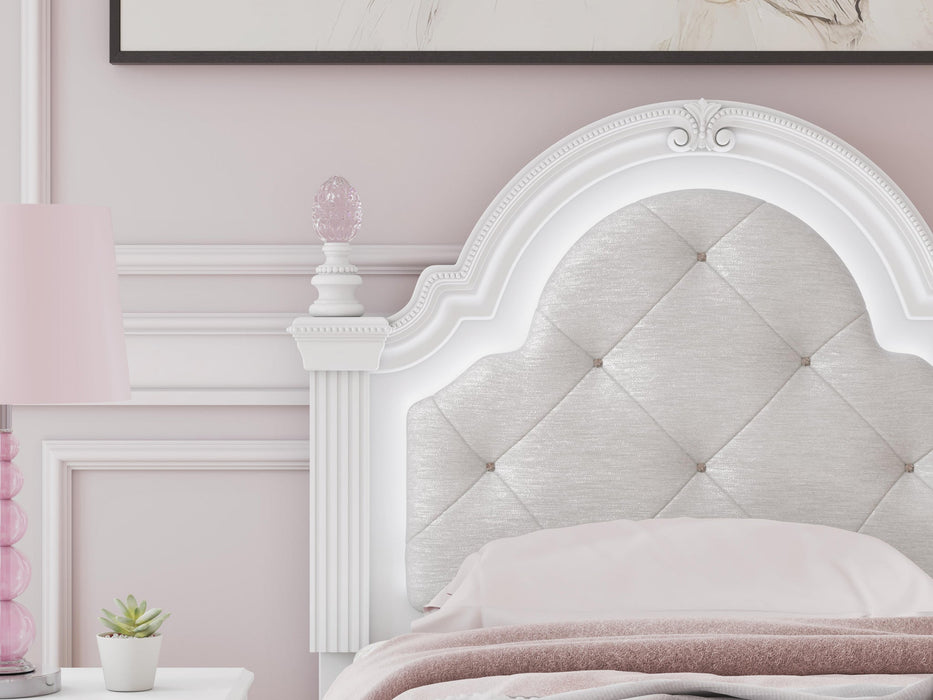 Kozlani Twin Upholstered Panel Bed