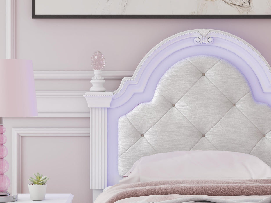 Kozlani Twin Upholstered Panel Bed