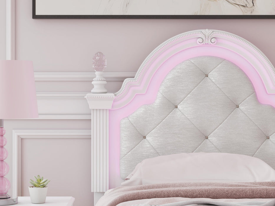 Kozlani Twin Upholstered Panel Bed