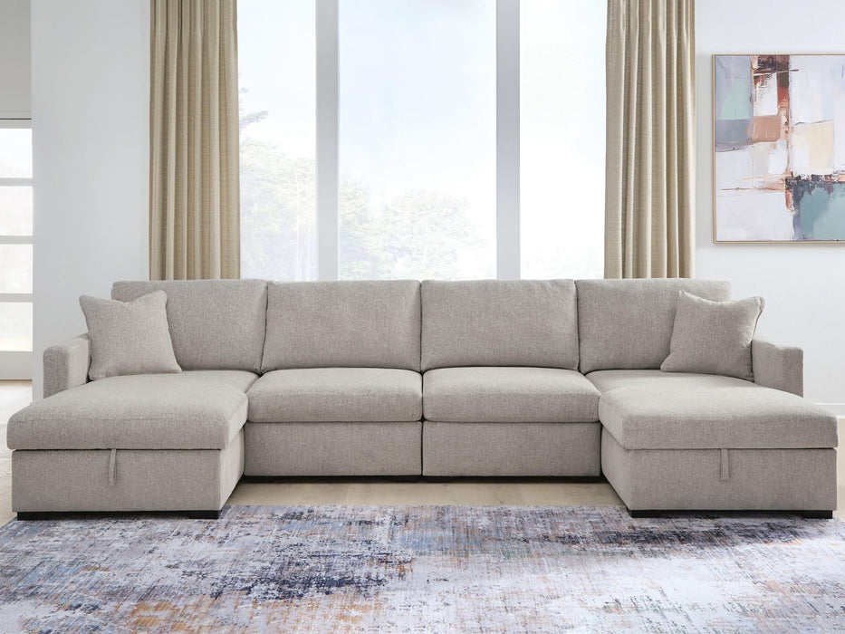 ModMax Luxe 4-Piece Double Storage Chaise Sectional