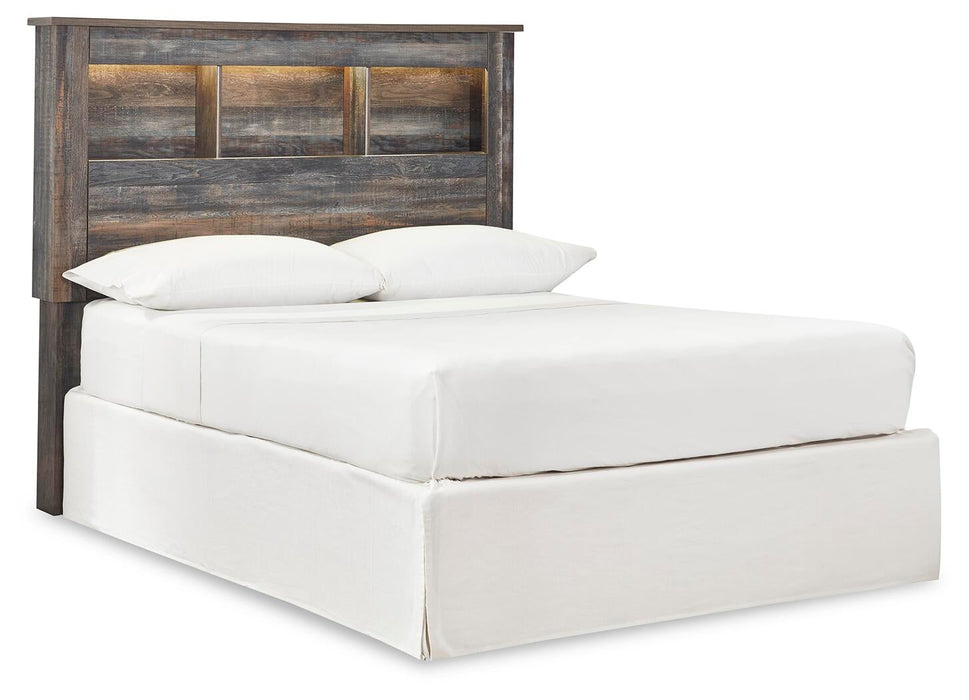 Drystan Full Bookcase Headboard, Dresser, Mirror, Chest and Nightstand