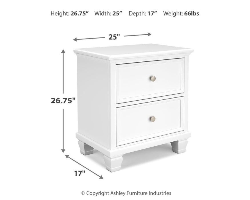 Fortman California King Panel Bed with Mirrored Dresser and Nightstand