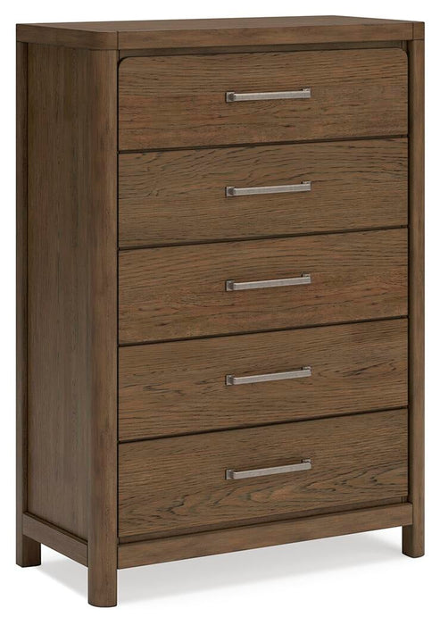 Cabalynn Queen Panel Bed with Storage with Mirrored Dresser, Chest and Nightstand