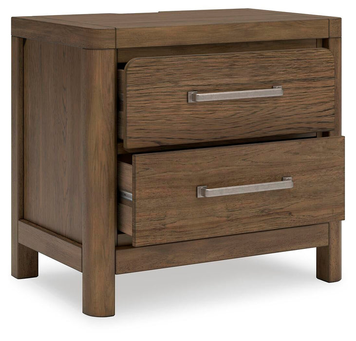 Cabalynn King Upholstered Bed with Mirrored Dresser, Chest and Nightstand