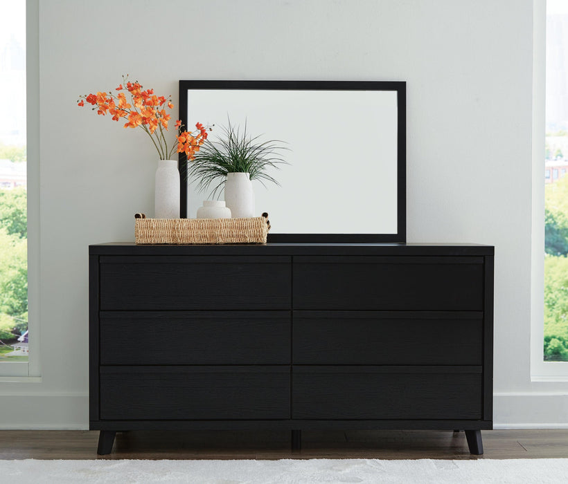 Danziar King Panel Headboard, Dresser, Mirror and Nightstand