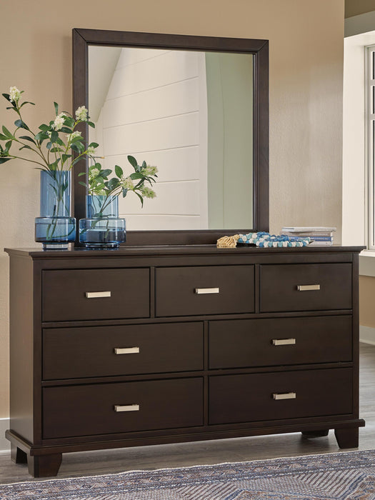 Covetown Twin Panel Bed, Dresser, Mirror, Chest and Nightstand