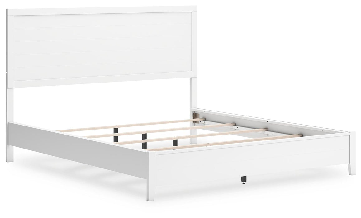 Binterglen California King Panel Bed, Dresser, Mirror, Chest and Nightstand
