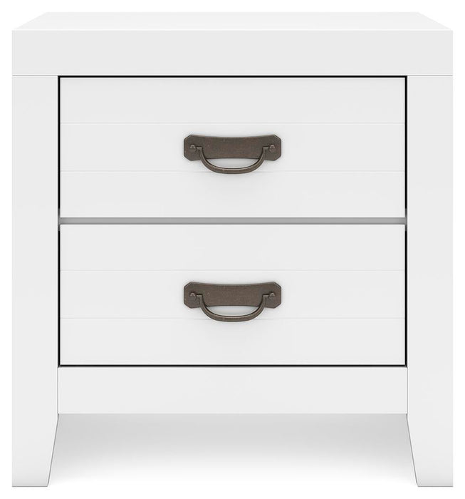 Binterglen California King Panel Bed, Dresser, Mirror, Chest and Nightstand