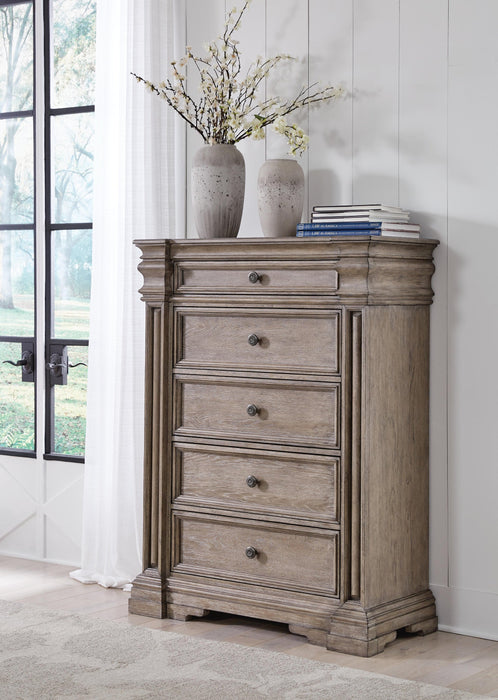 Blairhurst Queen Panel Bed, Dresser, Mirror, Chest and Nightstand