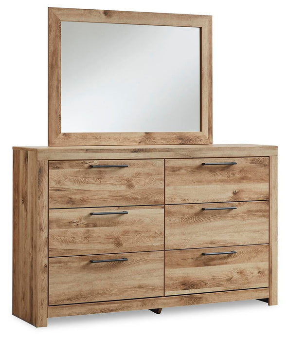 Hyanna King Panel Storage Bed, Dresser and Mirror