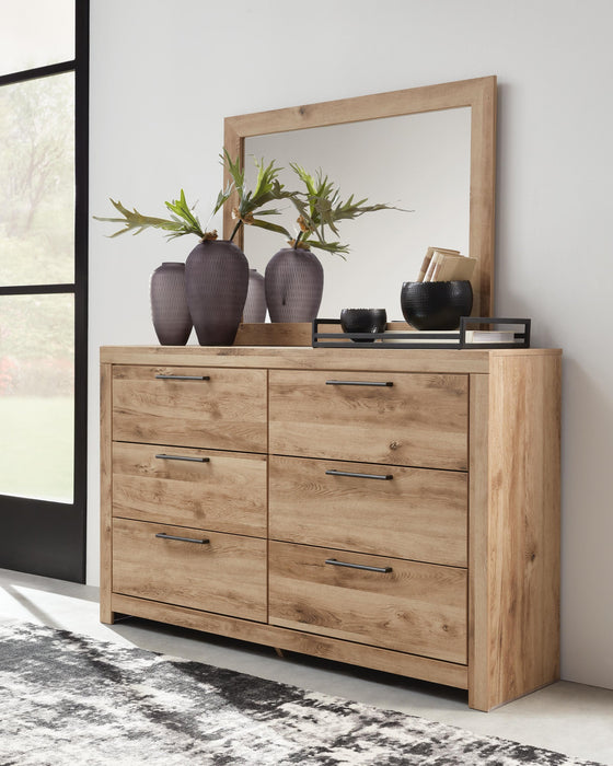 Hyanna King Panel Storage Bed, Dresser and Mirror