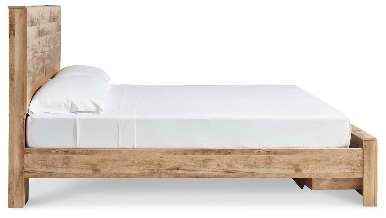 Hyanna King Panel Storage Bed, Dresser and Mirror