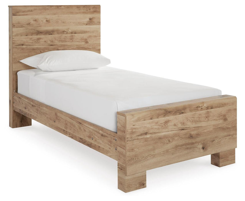 Hyanna Twin Panel Bed, Dresser, Mirror and Nightstand