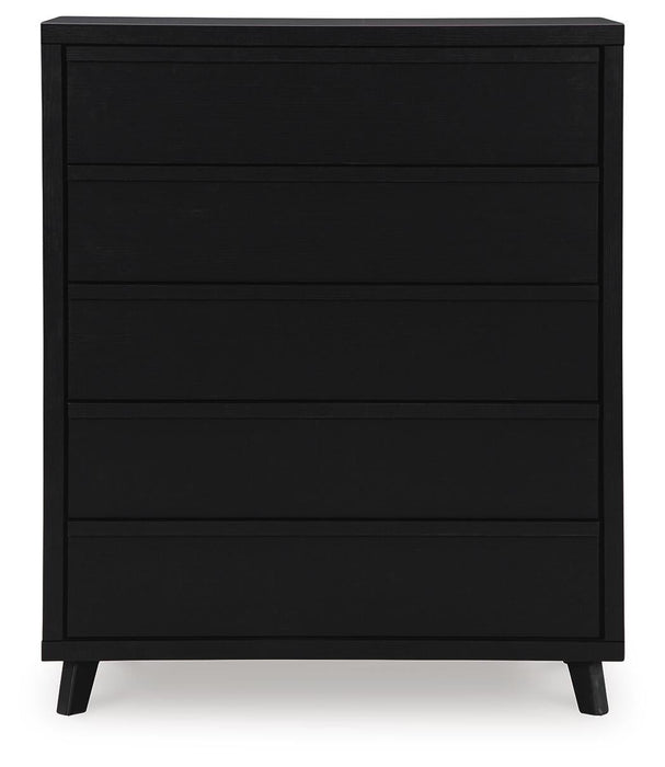 Danziar King Panel Bed, Dresser, Mirror, Chest and Nightstand