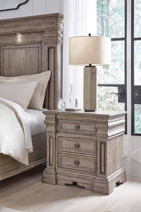 Blairhurst California King Panel Bed, Dresser, Mirror, Chest and Nightstand