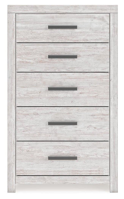 Cayboni Twin Panel Bed, Dresser, Mirror, Chest and Nightstand