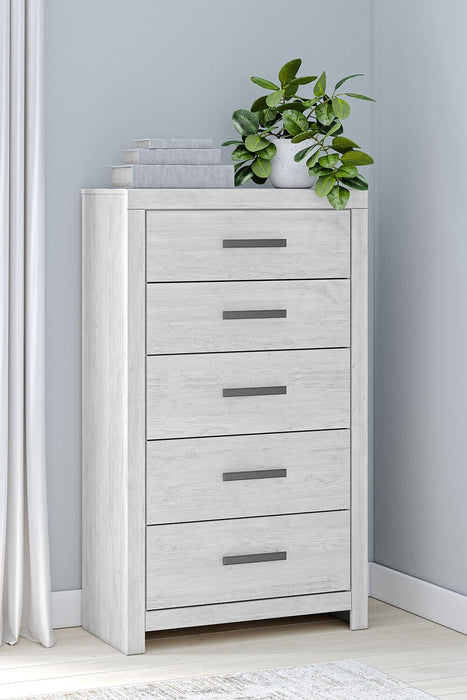 Cayboni Twin Panel Bed, Dresser, Mirror, Chest and Nightstand