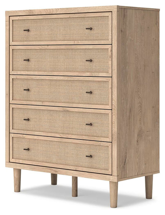 Cielden King Panel Headboard, Dresser, Mirror, Chest and Nightstand