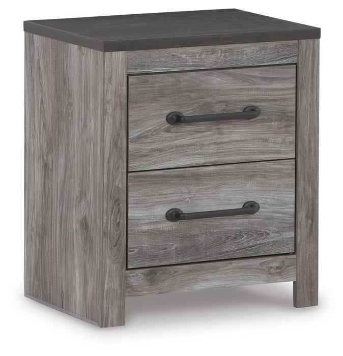 Bronyan Queen Panel Bed with Mirrored Dresser and Nightstand