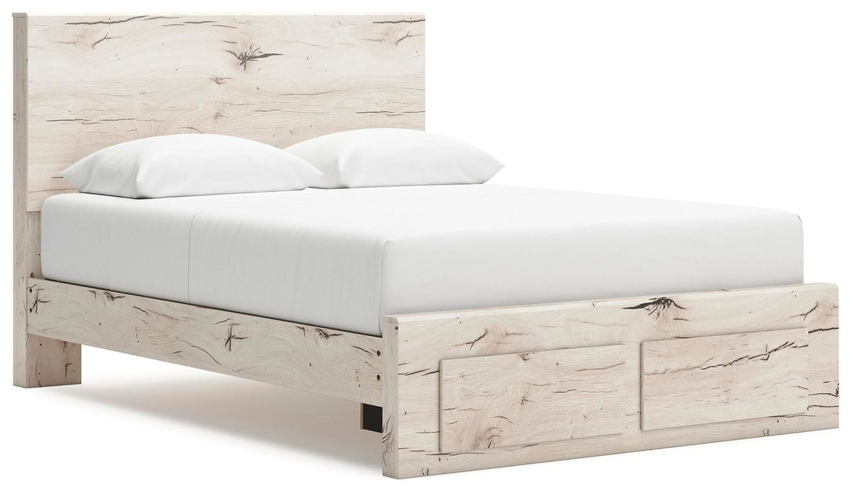 Lawroy Queen Panel Storage Bed, Dresser, Mirror and Nightstand