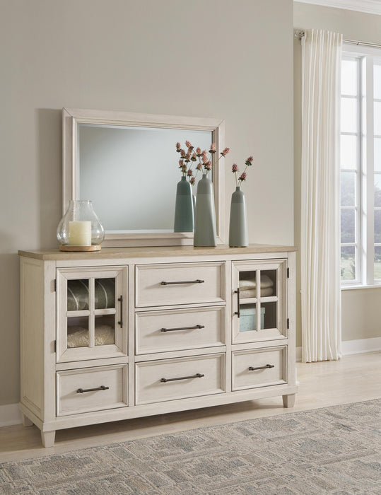 Shaybrock California King Panel Bed, Dresser and Mirror