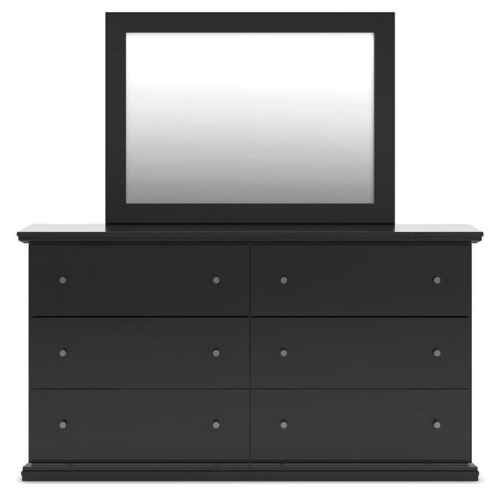 Maribel Queen Panel Bed, Dresser and Mirror
