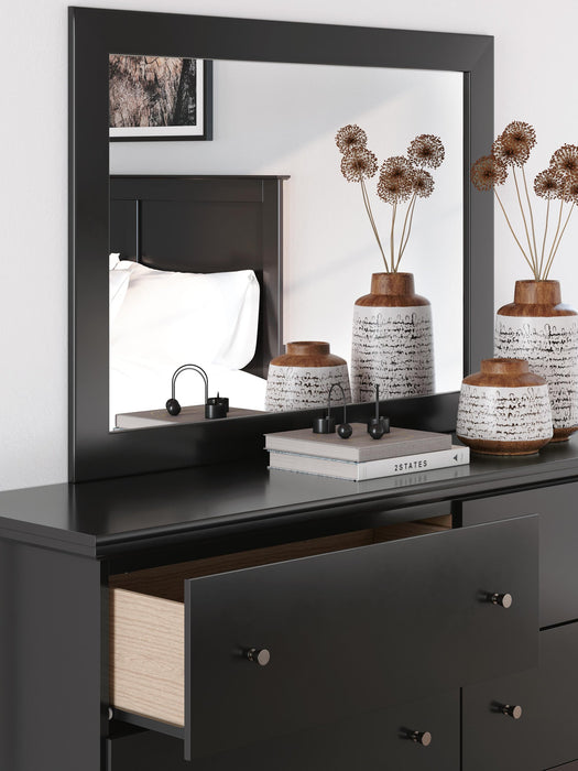Maribel Full Panel Bed, Dresser and Mirror