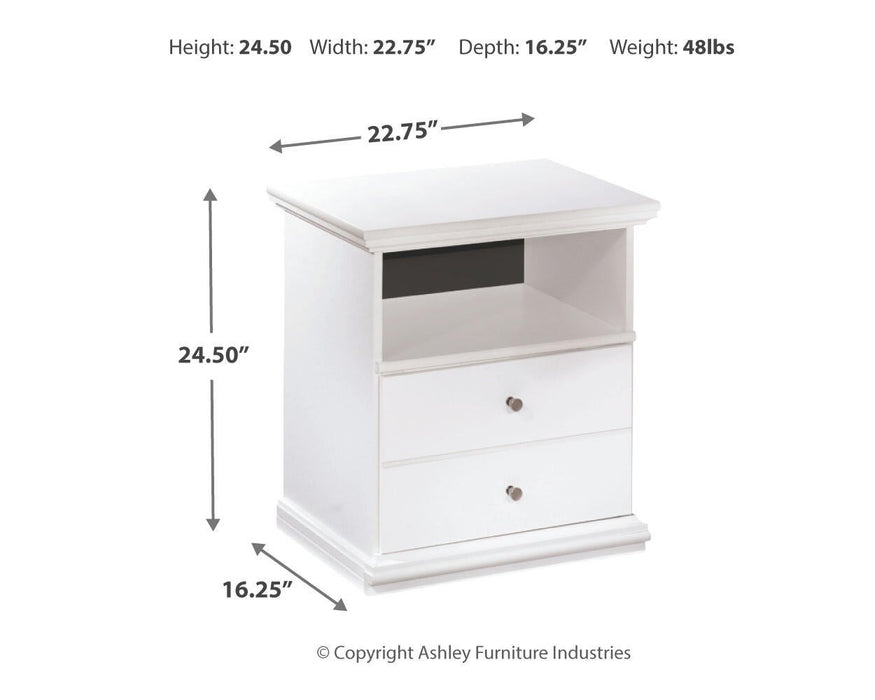 Bostwick Shoals King Panel Bed, Dresser, Mirror and Nightstand
