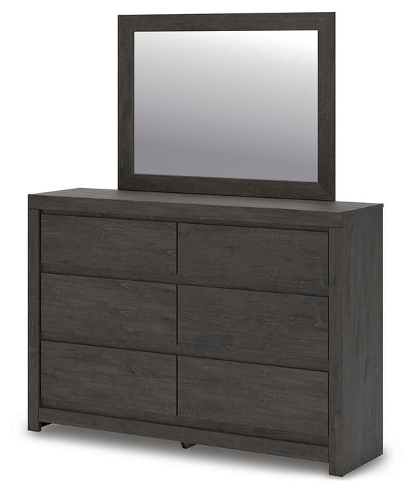 Parlayon Queen Panel Storage Bed, Dresser and Mirror