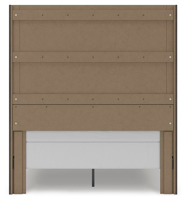 Parlayon Queen Panel Storage Bed, Dresser and Mirror