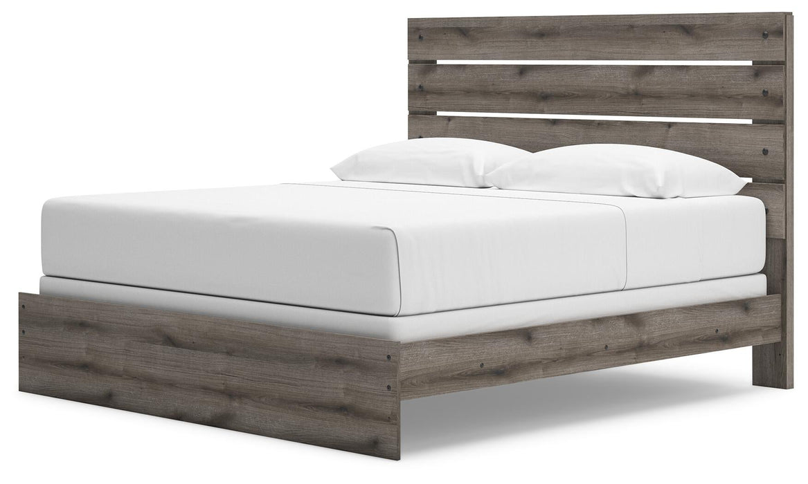 Urbanoore King Panel Bed, Dresser, Mirror, Chest and Nightstand