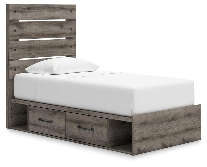 Urbanoore Twin Panel Storage Bed, Dresser and Mirror