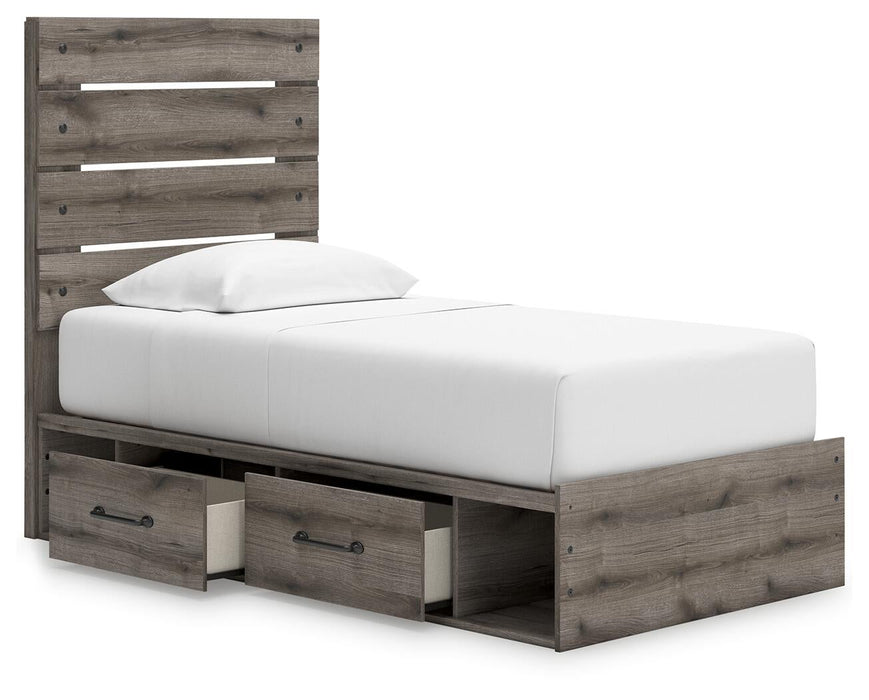 Urbanoore Twin Panel Storage Bed, Dresser, Mirror and Nightstand