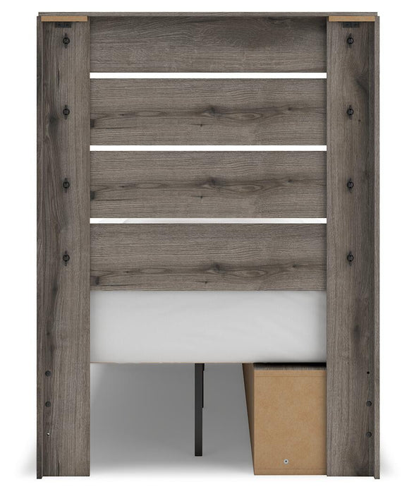 Urbanoore Twin Panel Storage Bed, Dresser, Mirror and Nightstand