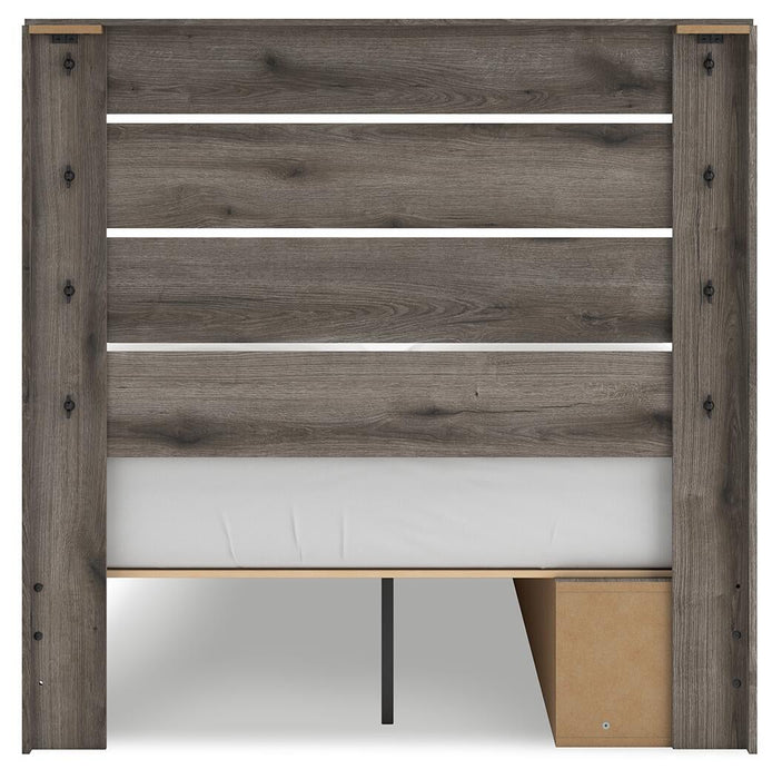 Urbanoore Full Panel Storage Bed, Dresser and Mirror