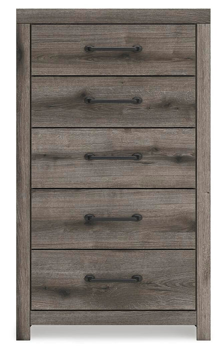 Urbanoore Full Panel Bed with Storage, Dresser, Mirror, Chest and Nightstand