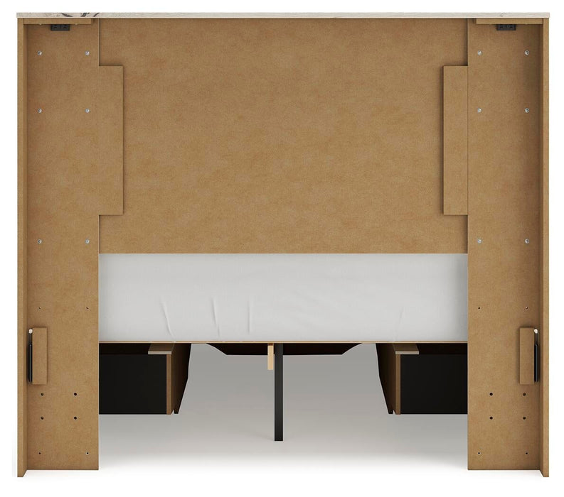 Lawroy Full Panel Storage Bed, Dresser and Mirror